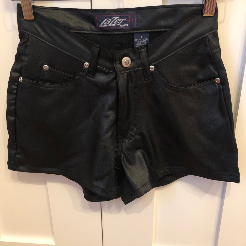 *NEW* Shiny Black Shorts